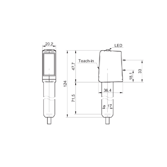 Cellule SmartReflect Push-pull P=600mm PinPoint IO-L Inox V4A HD C2m - O500H.SP-GW1J.PVCV (O500H.SP-11125106) Cellule SmartReflect Push-pull P=600mm PinPoint IO-L Inox V4A HD C2m - O500H.SP-GW1J.PVCV (O500H.SP-11125106)-Lire la description