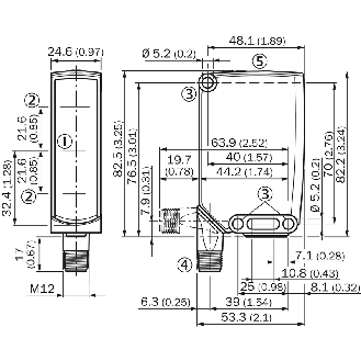 Cellule EAP PNP/NPN P=1m LR IO-Link LO/DO 10-30Vdc / M12 4P - WTS26G-24161920A00-Lire la description