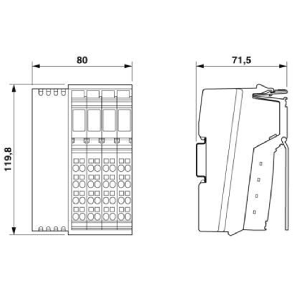 Tête de station Ethernet/IP, 8 entrées 24VDC, 4 sorties 24VDC 500mA - IL EIP BK DI8 DO4 2TX-PAC Tête de station Ethernet/IP, 8 entrées 24VDC, 4 sorties 24VDC 500mA - IL EIP BK DI8 DO4 2TX-PAC-Lire la description
