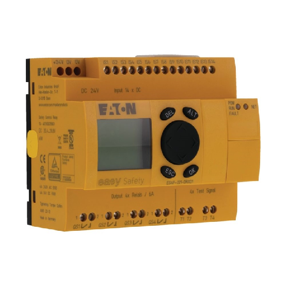 Modules logiques de sécurité,24V DC,14 e. TOR,4 s.TOR à relais,affich - ES4P-221-DRXD1-Lire la description