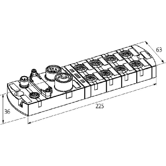 Module d'E/S compact 16 entrées TOR, PROFIBUS-DP, IP67 - 55345-Lire la description