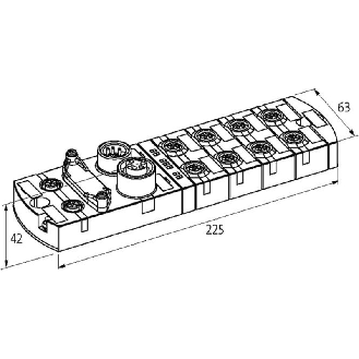 MVK I/O Module compact métal, PROFINET, DI8 DI8 - 55287 | MVK-MPNIO DI8 (DI8)-Lire la description
