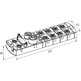 IMPACT67 Module compact d'E/S, IP67, DIO8 DIO8, Ethernet/IP - 55089 | IMPACT67 E DIO8 (DIO8)-Lire la description