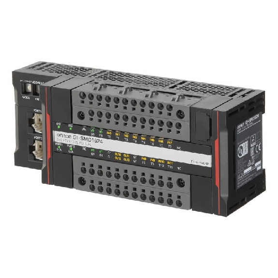 Borne E/S de sécurité CIP-S, hub 2 ports, 12 entrées, 4 sorties - GI-SMD1624 Borne E/S de sécurité CIP-S, hub 2 ports, 12 entrées, 4 sorties - GI-SMD1624-Lire la description
