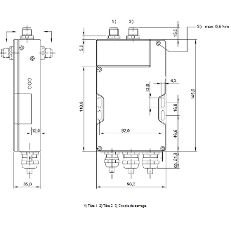 Unité d'exploitation BF (70/455 kHz), PROFIBUS-DP Slave - BIS C-6002-019-650-03-KL2 (BIS0099)-Lire la description