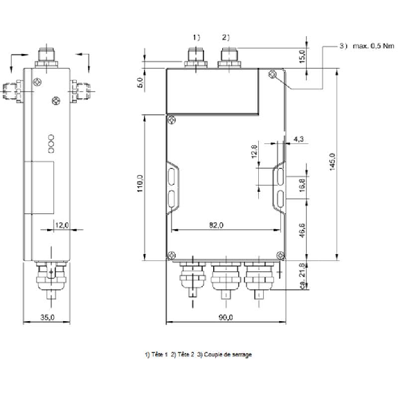 Unité d'exploitation BF (70/455 kHz), PROFIBUS-DP Slave - BIS C-6002-019-650-03-KL2 (BIS0099)-Lire la description