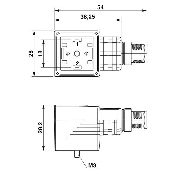 Adaptateur EV Forme A 18mm 24VAC/DC LED+Diode Zener / M12 3P arrière - SAC-3P-MR/A-1L-Z SCO Adaptateur EV Forme A 18mm 24VAC/DC LED+Diode Zener / M12 3P arrière - SAC-3P-MR/A-1L-Z SCO-Lire la description