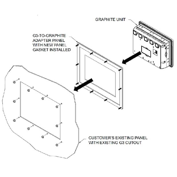 Adaptateur pupitre G315 vers G15 (Série Graphite) - G3AD1515-Lire la description