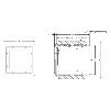 Adaptateur 72x72mm vers 48x48mm - Y92F-45 Adaptateur 72x72mm vers 48x48mm - Y92F-45