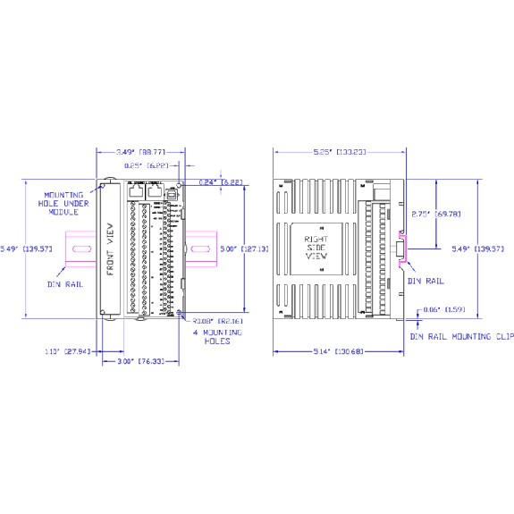 EtherTRAK-2 I/O Module-32 Mixed Inputs/Outputs, PoE - EB-MIX24880-D EtherTRAK-2 I/O Module-32 Mixed Inputs/Outputs, PoE - EB-MIX24880-D-Lire la description