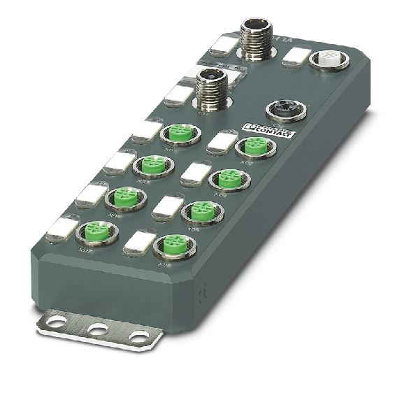 Périphérique PROFIBUS-DP, 8xM12 entrées TOR, 4xM12 sorties TOR, 24V - AXL E PB DI8 DO4 2A M12 6P-Lire la description