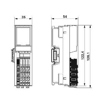 Module de température, 4 entrées thermocouples, Axioline F - AXL F UTH4 1H-Lire la description