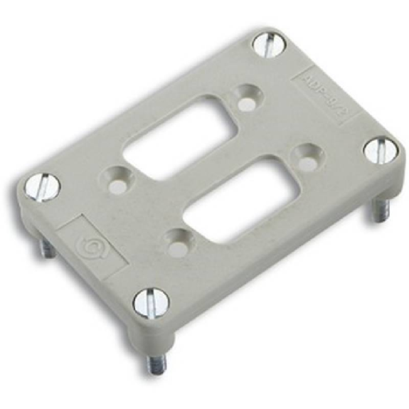 Adaptateur pour inserts 2 D-Sub pour 2x Sub-D 9 pôles - 11764201 | EPIC H-B 6/2XM-D 9-Lire la description