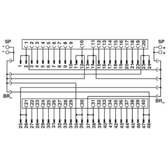 Adaptateur frontal VIP-VARIOFACE / S7 300, 1 x 32 voies, câble 1,5m - VIP-PA-FLK50/ 1,5M/S7-Lire la description