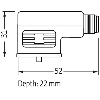 Adaptateur EV Forme BI 11mm 24VAC/DC / M12A Mâle 3P arrière - 7000-42081-0000000 Adaptateur EV Forme BI 11mm 24VAC/DC / M12A Mâle 3P arrière - 7000-42081-0000000