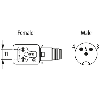 Adaptateur EV Forme BI 11mm 24VAC/DC / M12A Mâle 3P arrière - 7000-42081-0000000 Adaptateur EV Forme BI 11mm 24VAC/DC / M12A Mâle 3P arrière - 7000-42081-0000000