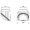 Adaptateur, plastique, pour boîtier EVO, filetage M25 - HC-B-TA-M25-PLR-BK
