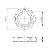 Fixation pour capteurs M12, acier Inoxydable - BAM MC-XA-021-M12-4 (BAM01WH)