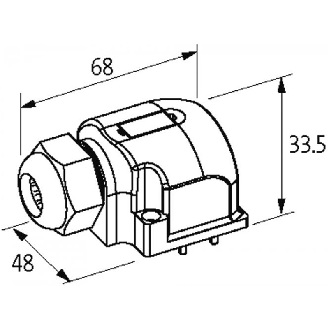 Capot pour répartiteur M12 8 voies 5 pôles, avec câble PUR 20m - 8000-88559-4522000-Lire la description