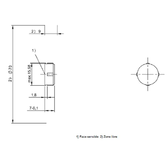 Tag pour couplage inductif - BIS C-130-05/L (BIS001E)-Lire la description