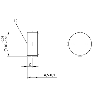 Support de données BF (70/455 kHz),, 511 octets, Ø10x4,5mm - BIS C-122-04/L (BIS0011)-Lire la description