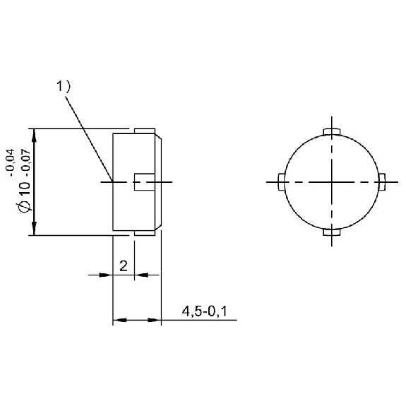 Support de données BF (70/455 kHz),, 511 octets, Ø10x4,5mm - BIS C-122-04/L (BIS0011)-Lire la description