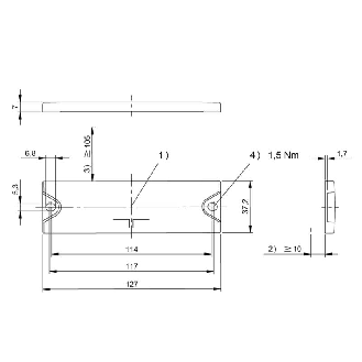 Tags RFID UHF 127x37x7mm - BIS U-100-01/CA (BIS00NL)-Lire la description