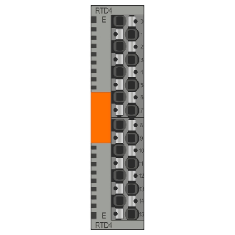 Module de détermination de la température, 4 Pt 100, 3 fils, IP20 - AXL SE RTD4 PT100-Lire la description