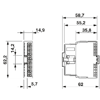 Module de détermination de la température 4 entrées RTD-Lire la description
