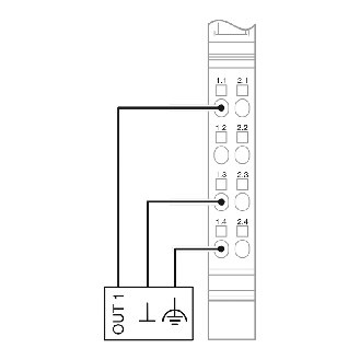 Module 1 sortie analogique, 1-10V, 2 fils, IP20, Inline - IB IL AO 1/U/SF-PAC-Lire la description