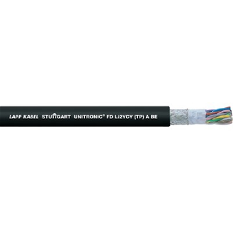 Câble de transmission de données PE/PVC blindé 4X2X0,5 (le mètre) - 0031407 | UNITRONIC FD Li2YCY (TP) A BE 4X2X0,5-Lire la description