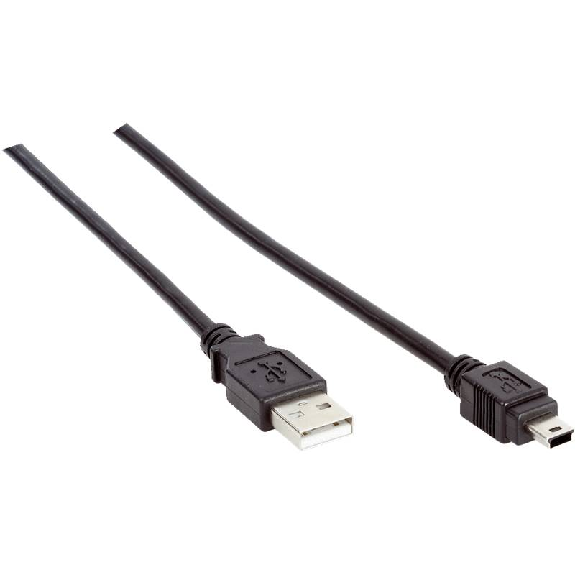Câble de liaison mâle USB-A/mâle mini USB 5m - SIC6053566-Lire la description