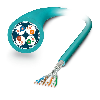 Câble de réseau ETHERNET CAT6a (10 Gbit/s) 8p, Blindé PUR Bleu 100m - VS-OE-OE-94F-100,0
