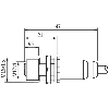 Embase M12D Fem/RJ45 Mâle Droit; Câble Blindé PUR Vert Cpc 0.3m - 7000-44851-7960030