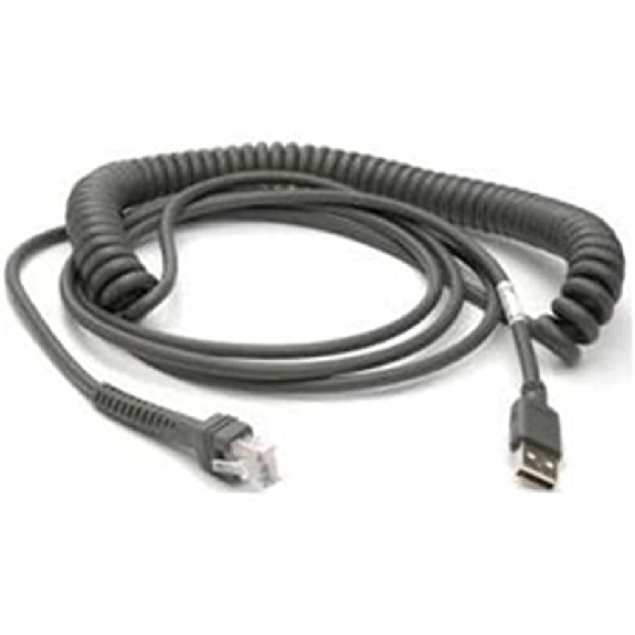 Cable, USB, Type A, spiralé, Power Off Terminal, 5m - 90A052066-Lire la description