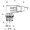M12D Mâle Coudé 4p;RJ45; Câble PUR(UL/CSA) Vert Cpc 5m Ethernet CAT5 - 7000-44761-7960500