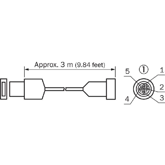 Câble USB de configuration, USB 2.0, non blindé, 3m - YM2Z15-030XXXMUSAX Câble USB de configuration, USB 2.0, non blindé, 3m - YM2Z15-030XXXMUSAX-Lire la description