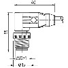 M12X Mâle Coudé /RJ45 Mâle Droit; PUR Vert 10m Gigabit Cat. 6a - 7000-51201-7901000 M12X Mâle Coudé /RJ45 Mâle Droit; PUR Vert 10m Gigabit Cat. 6a - 7000-51201-7901000