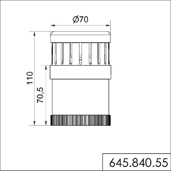 Module d'édition vocale 24VDC IP65 Ø70mm NOIR - 645.840.55 Module d'édition vocale 24VDC IP65 Ø70mm NOIR - 645.840.55-Lire la description