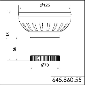 Module d'édition vocale 102dB 24VDC IP65 Ø70(125)mm NOIR - 645.860.55-Lire la description