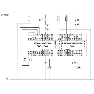 Module de sécurité (extension), 4 sorties sécurisées (0,4 A) - PSR-M-EF4-SDO4-DO4-SC-Lire la description