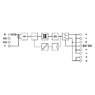 Convertisseur DC/DC 24VDC 1A, 48-60VDC - MINI-PS- 48- 60DC/24DC/1-Lire la description
