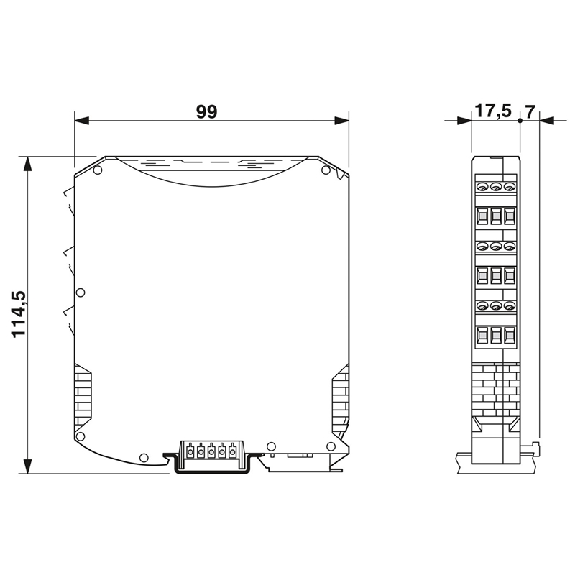 Module d'alimentation et de détection d'erreur - MACX MCR-PTB-Lire la description