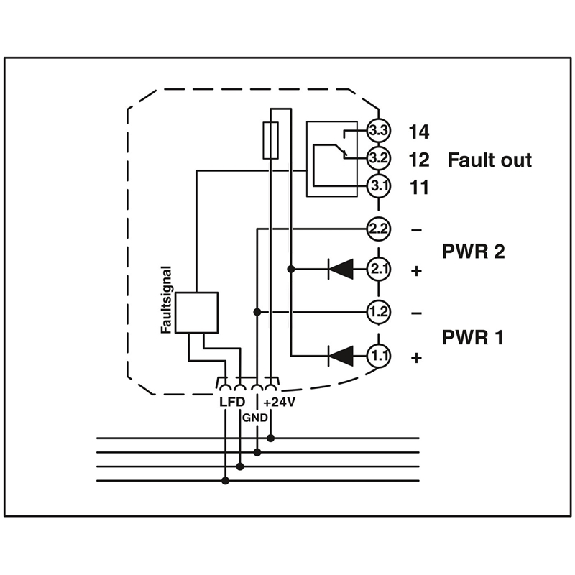 Module d'alimentation et de détection d'erreur - MACX MCR-PTB-Lire la description