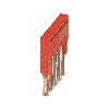 Pont enfichable, pas: 3,5 mm, nombre de pôles : 5, coloris : rouge - FBS 5-3,5