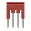 Pontage sécable rouge, 4 pôles, pour bornes Push-In + de 1,5mm² - XW5S-P1.5-4RD Pontage sécable rouge, 4 pôles, pour bornes Push-In + de 1,5mm² - XW5S-P1.5-4RD