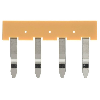 Pontage pour PYF-PU/P2RF-PU pas 7.75mm, 4 pôles, jaune - PYDN-7.75-040Y Pontage pour PYF-PU/P2RF-PU pas 7.75mm, 4 pôles, jaune - PYDN-7.75-040Y