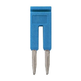 Pontage sécable bleu, 2 pôles, pour bornes Push-In + de 1,5mm² - XW5S-P1.5-2BL-Lire la description