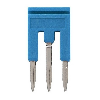 Pontage sécable bleu, 3 pôles, pour bornes Push-In + de 1,5mm² - XW5S-P1.5-3BL