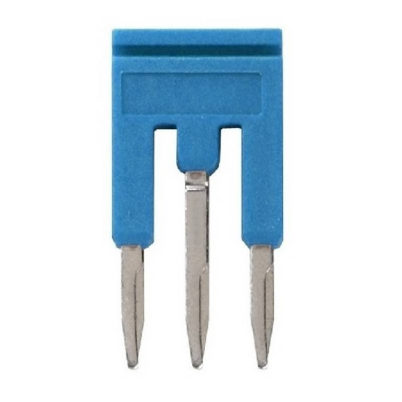 Pontage sécable bleu, 3 pôles, pour bornes Push-In + de 1,5mm² - XW5S-P1.5-3BL-Lire la description